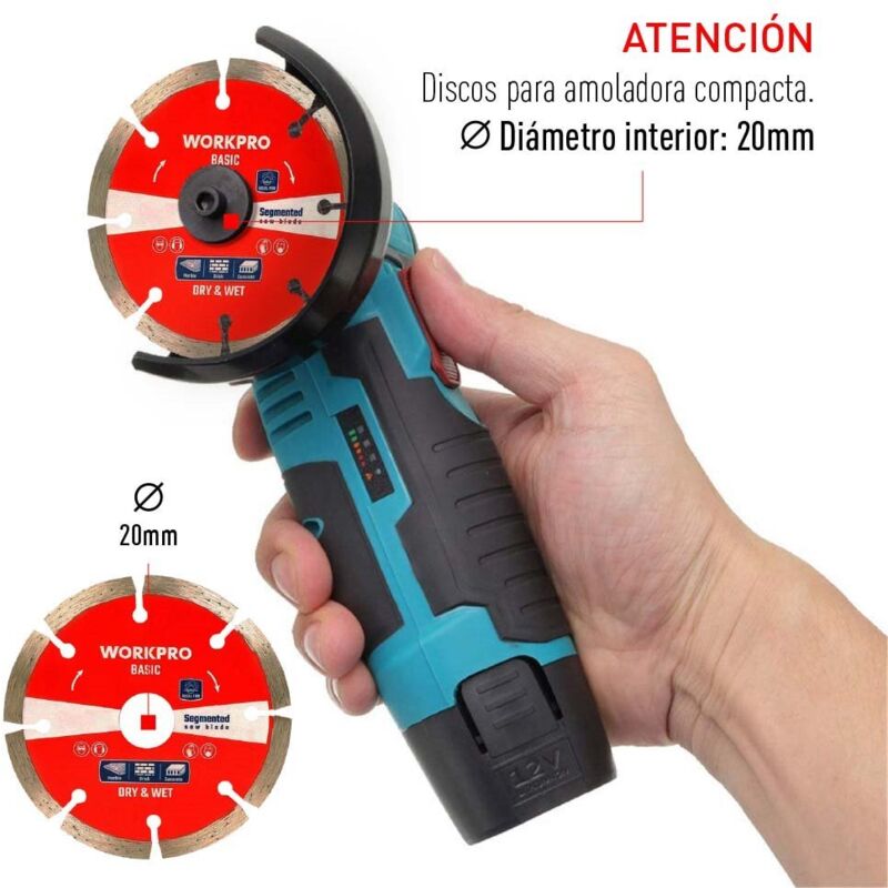 foto del prodotto disco diamantato segmentato base 110x20mm workpro