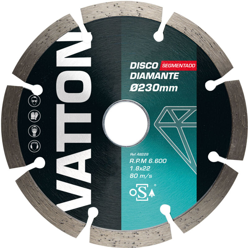 foto del prodotto disco diamantato segmentato vatton da 230 mm