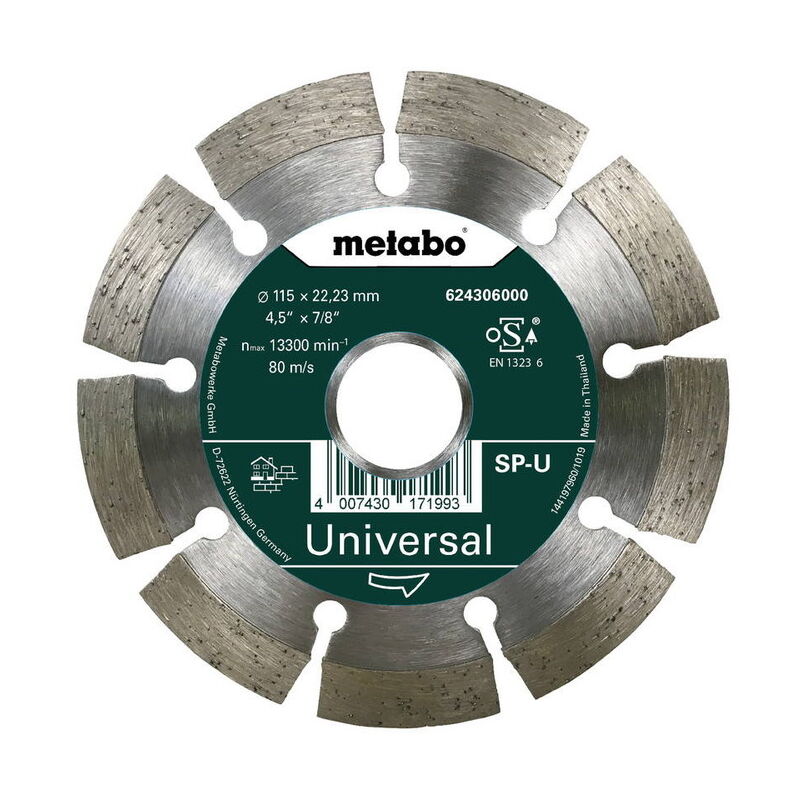 foto del prodotto disco diamantato sp 115x22,23 mm metabo