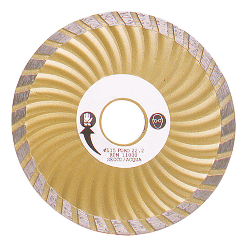 foto del prodotto disco diamantato turbo per edlizia 115 mm fervi 0709