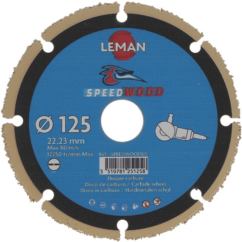 foto del prodotto disco diametro 125mm carburo speedwood