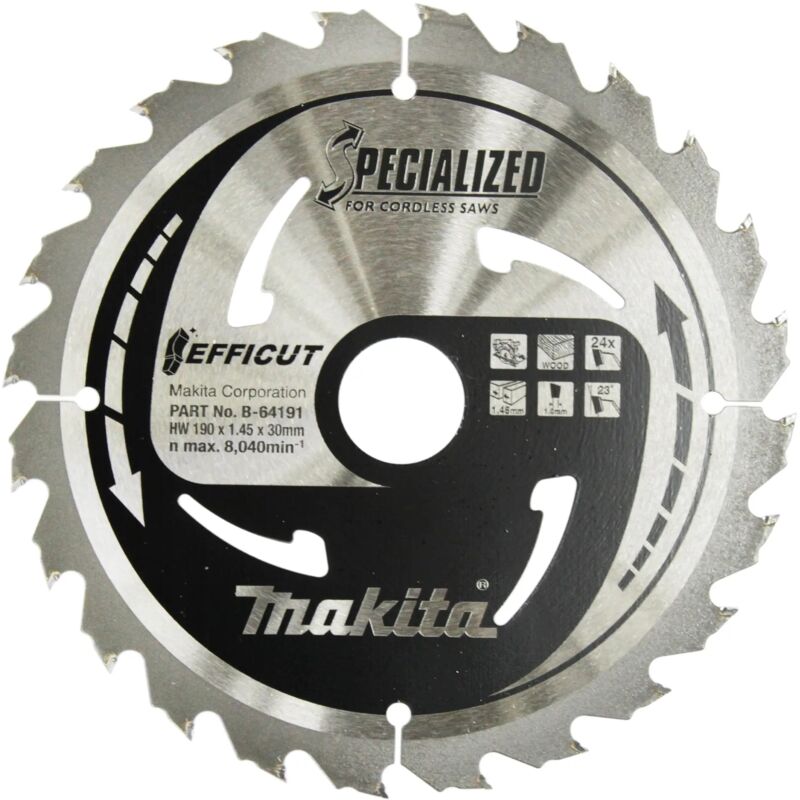 foto del prodotto disco efficut t.c.t. makita b 64191