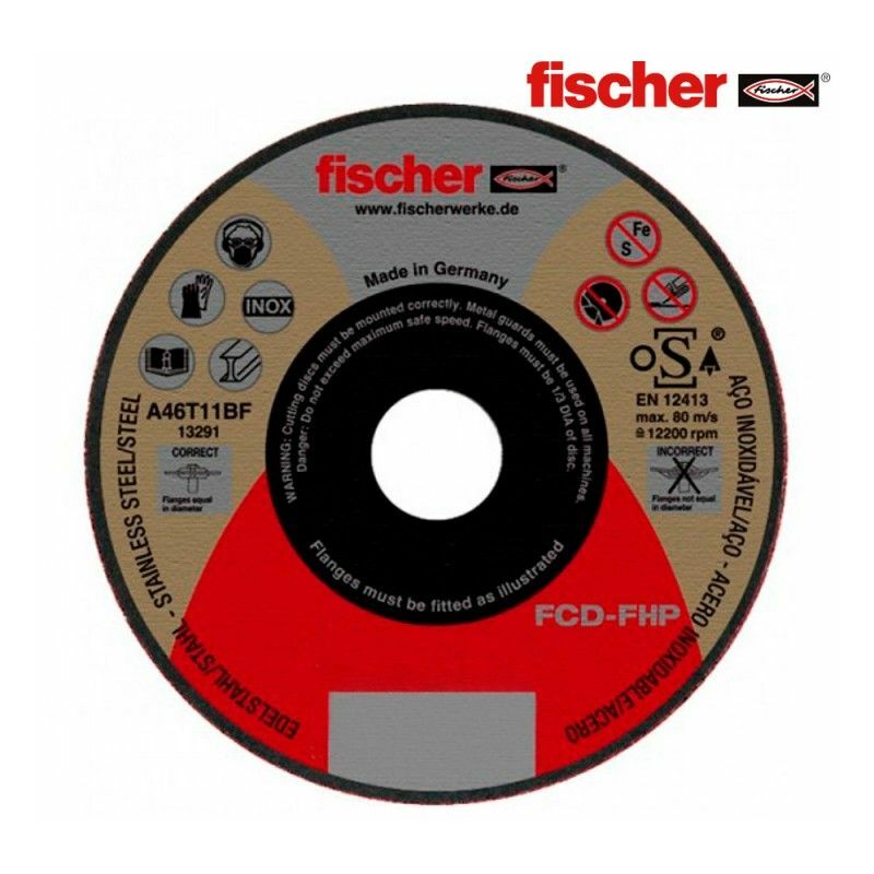 foto del prodotto disco fcd fhp 115x1x22,23 acciaio inox 531688 fischer