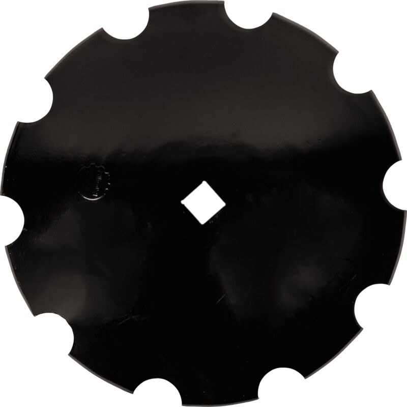 foto del prodotto disco frangizolle dentato con 610mm spessore 5mm e foro quadrato di 41mm