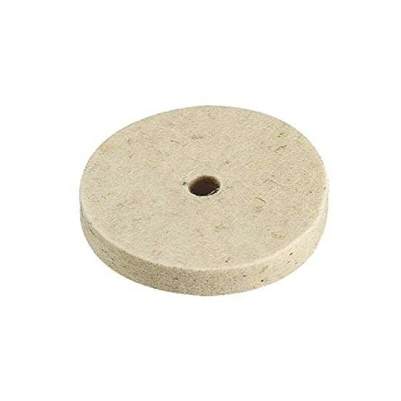 foto del prodotto disco in feltro diametro 150x13mm foro 15mm per lucidare acciaio lucidatura