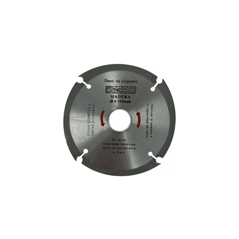 foto del prodotto disco in tungsteno per taglio legno per radiale cdm 115mm