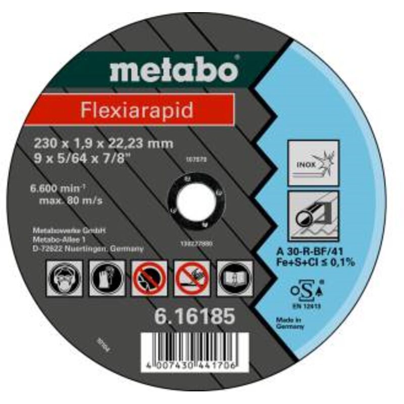 foto del prodotto disco inox flexiarapid 125x1,6x22,23 mm