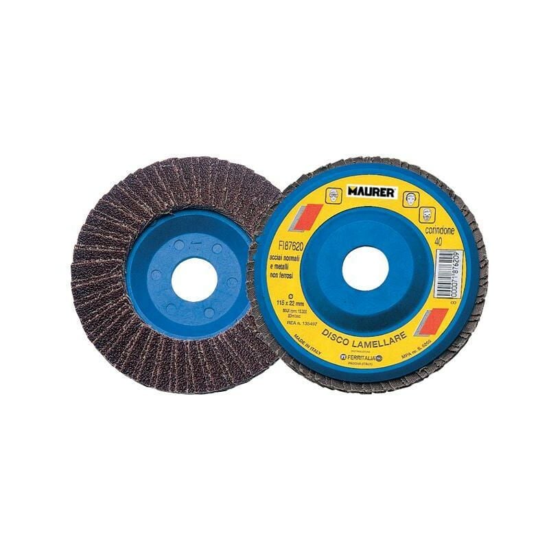 foto del prodotto disco lamellare corindone 115mm gr 50 maurer plus