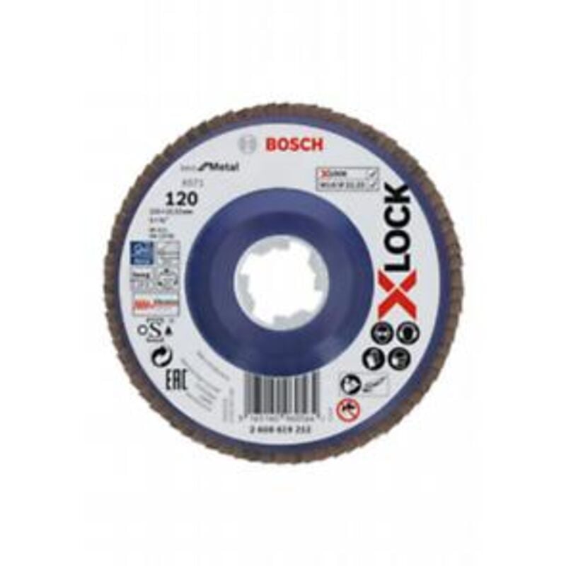foto del prodotto disco lamellare x lock x571 best for metal 125 mm gr.120