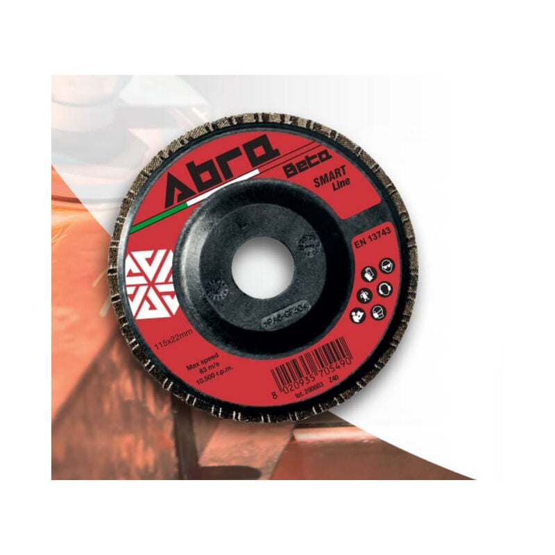 foto del prodotto disco lamellare zinconio mm.115 g.60 pvc
