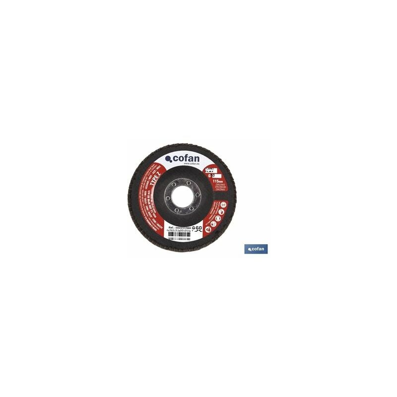 foto del prodotto disco laminato piatto base 115 mm. zirconio g 60