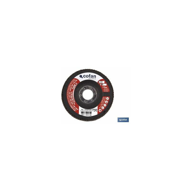 foto del prodotto disco laminato piatto base 115 mm. zirconio g 80