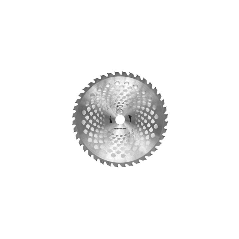 foto del prodotto disco ldecespugliatore 40 denti diamantato tagliaerba in acciaio erba folta