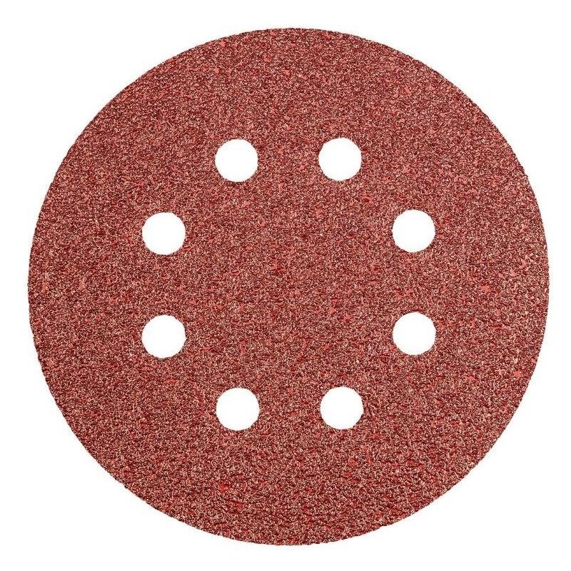 foto del prodotto disco levigante con velcro 125 mm, k40, 5 pezzi, con 8 fori