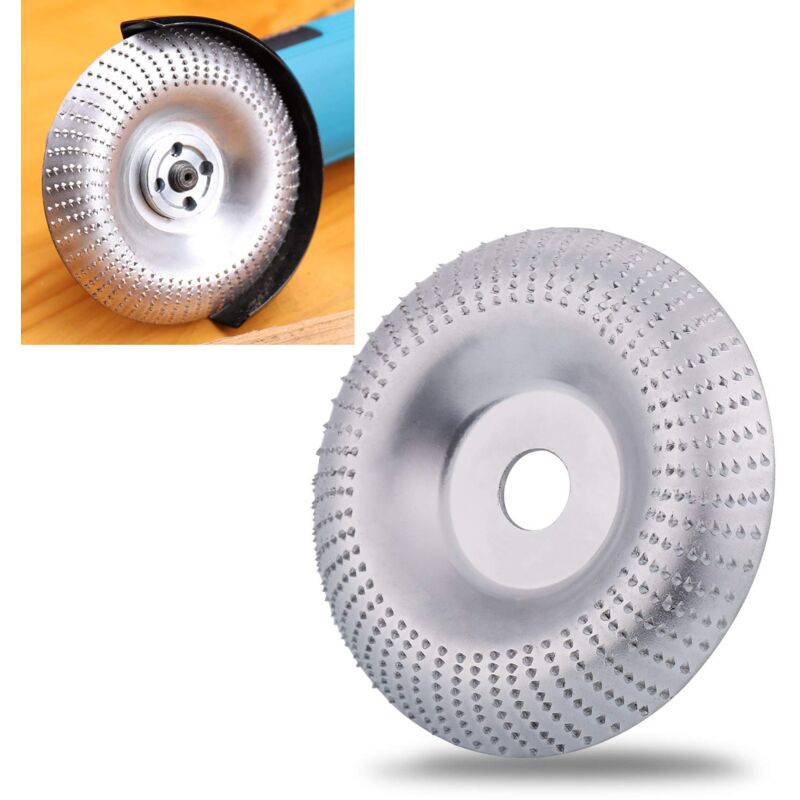 foto del prodotto disco per intaglio del legno per smerigliatrice angolare, utensile per intaglio del legno, disco per taglio e molatura del legno, carburo di