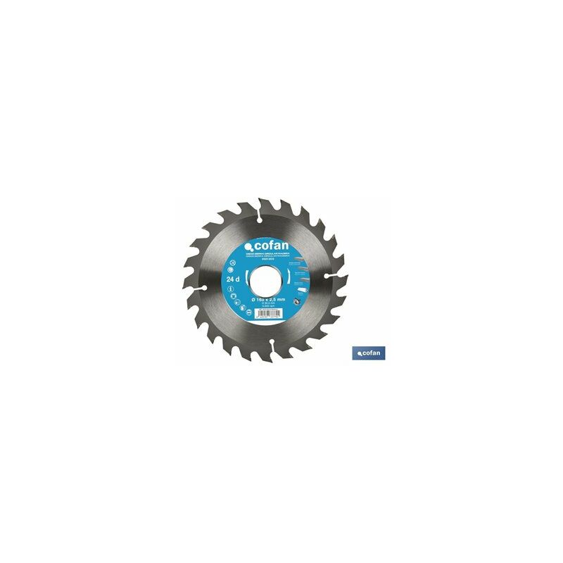 foto del prodotto disco per sega per legno 160 x 30 mm, 24 denti