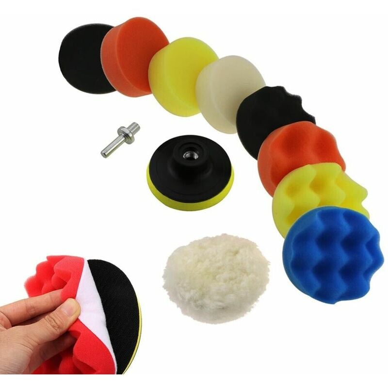 foto del prodotto disco platorello 3' 80 mm dischi in spugna per smerigliatrice lucidatura auto