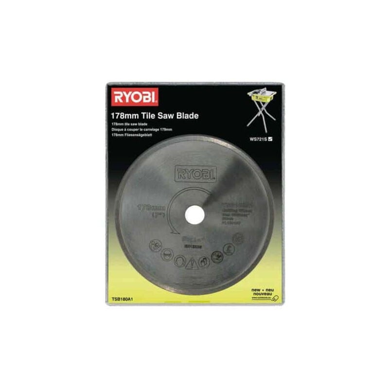 foto del prodotto disco ryobi per piastrella 178mm tsb180a1