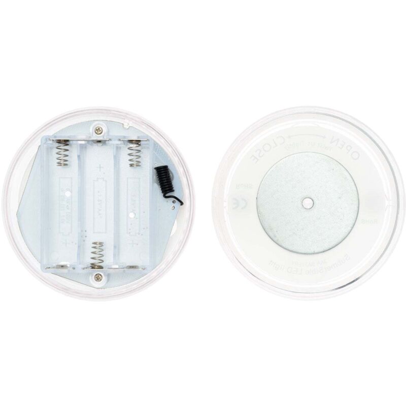 foto del prodotto disco sommergibile con led a luce rgb multicolore 8,5cm a batterie