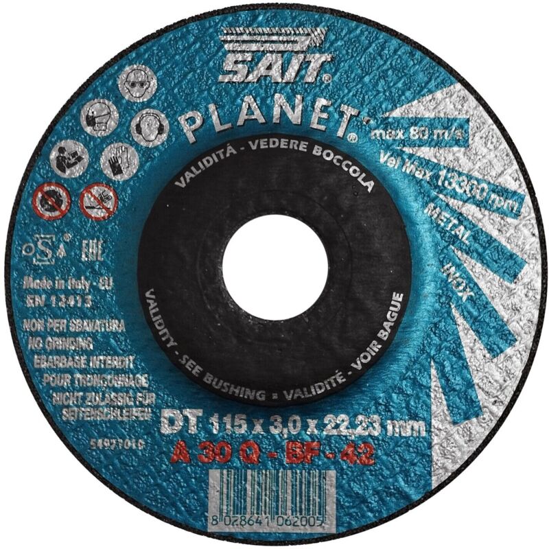 foto del prodotto disco taglio ferro planet 115x3
