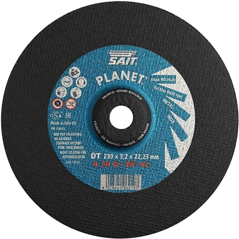 foto del prodotto disco taglio ferro planet 230x3,2