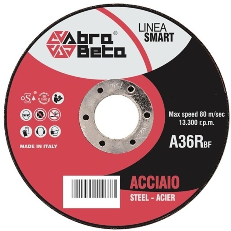 foto del prodotto disco taglio smart rosso 125x1,6mm per acciaio