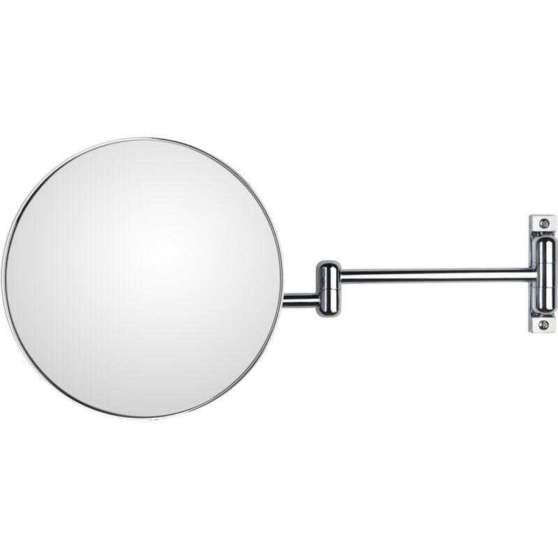 foto del prodotto discolo 38 2kk2 specchio ingranditore x2 tondo monofacciale dper muro cromo 23. con due braccia codice prod 38 2kk2 koh i noor