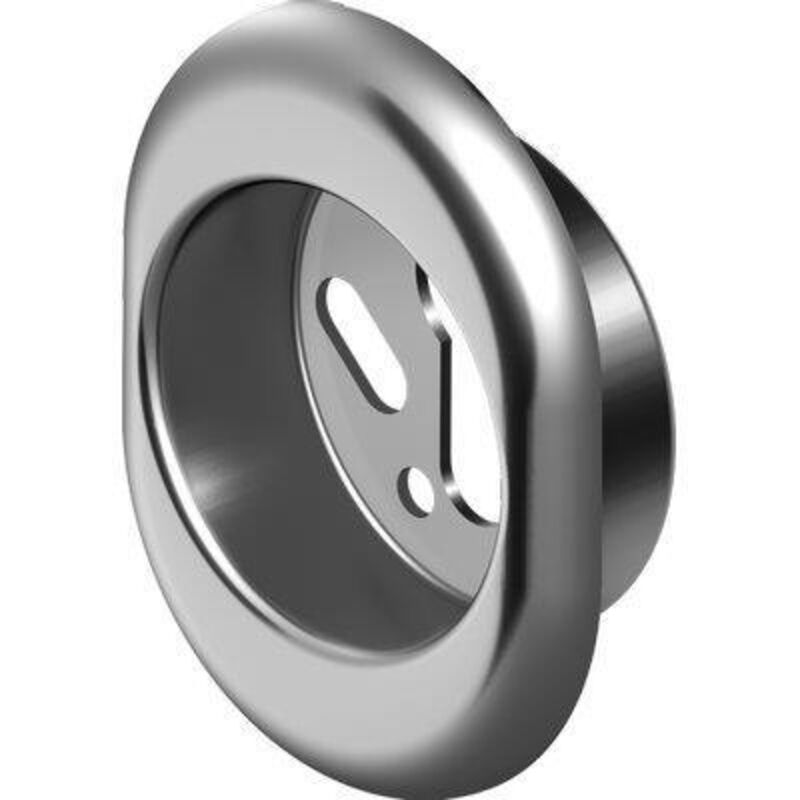 foto del prodotto disec bocchetta antistrappo defender mrm500 cromo satinato i.mm 38 d.mm 50 h.mm 20
