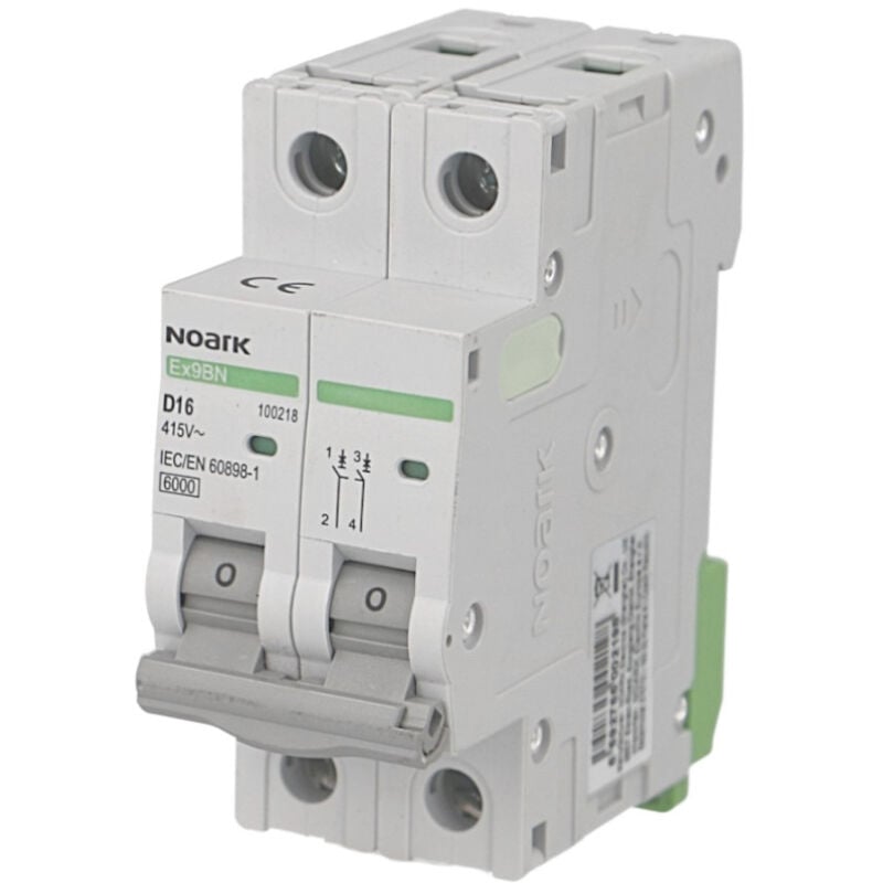 foto del prodotto disjoncteur bipolaire modulaire 20a courbe d noark ex9bn