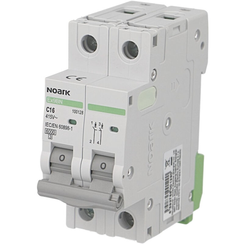 foto del prodotto disjoncteur bipolaire modulaire 40a courbe c noark ex9bn