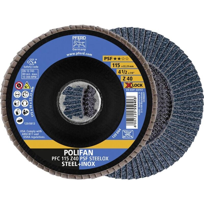 foto del prodotto disk foglie x-lock steelox k40psf 115 millimetri pferd