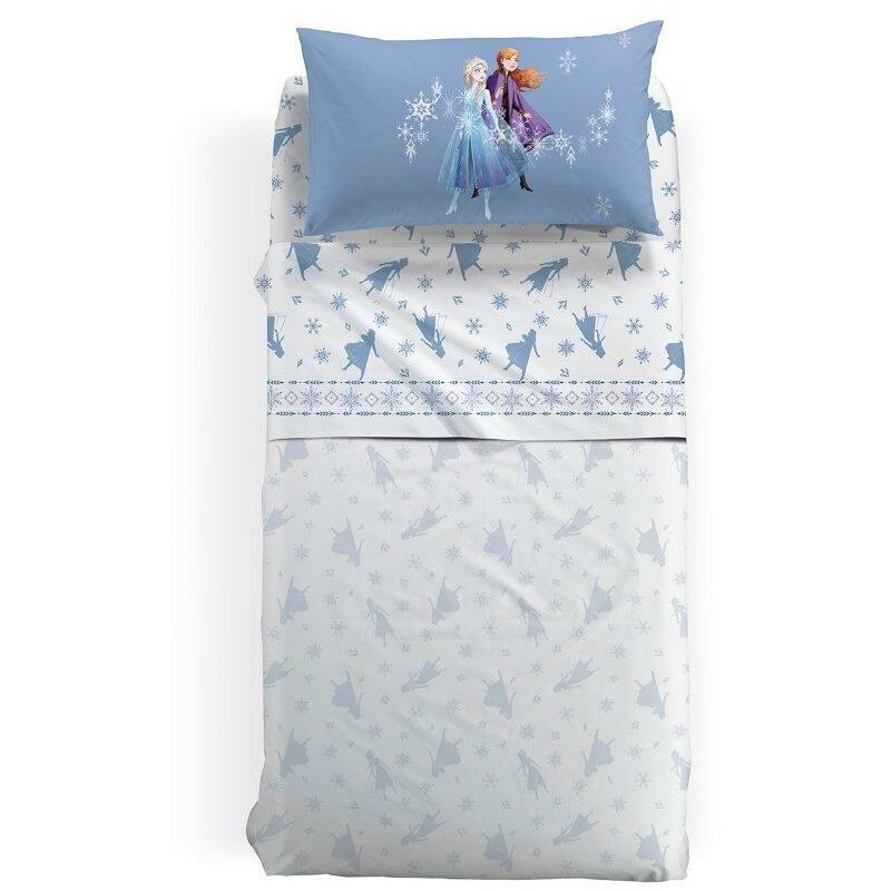 foto del prodotto disney completo lenzuola letto singolo frozen magic caleffi multicolor