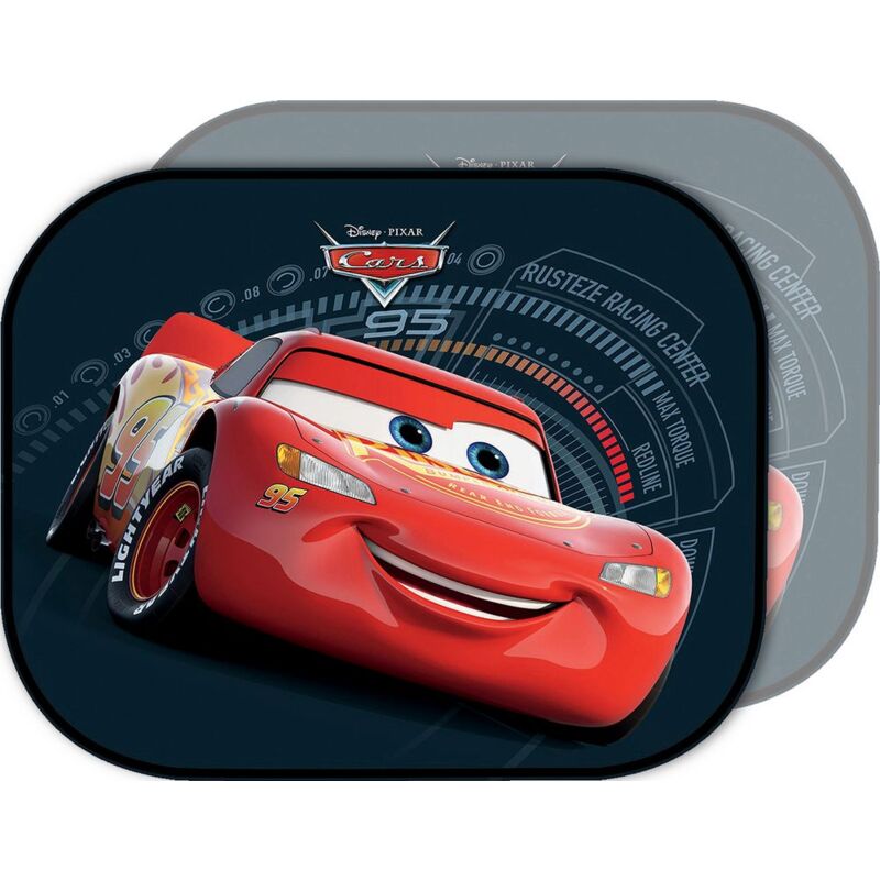 foto del prodotto disney coppia di tendine laterali parasole auto cars saetta mc queen bambino