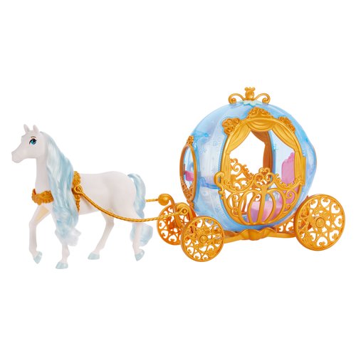 foto del prodotto disney princess hym33 accessorio per bambola carrozza trainata da cavalli per bambola