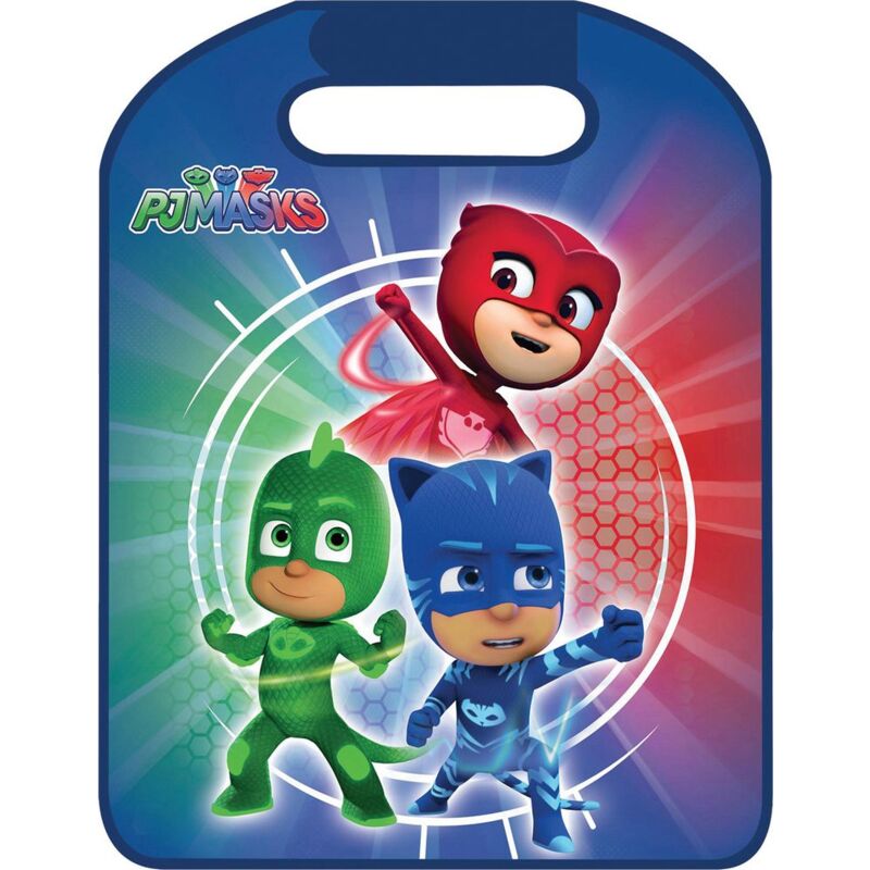 foto del prodotto disney proteggisedile universale auto in pvc pj masks gattoboy gufetta geco blu bambini