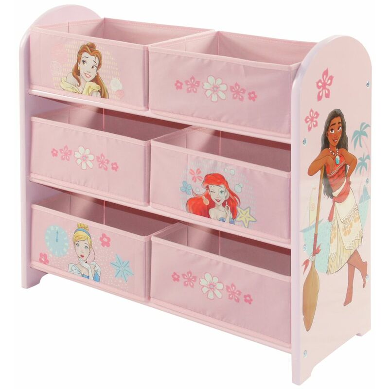 foto del prodotto disney scaffale portagiochi principesse