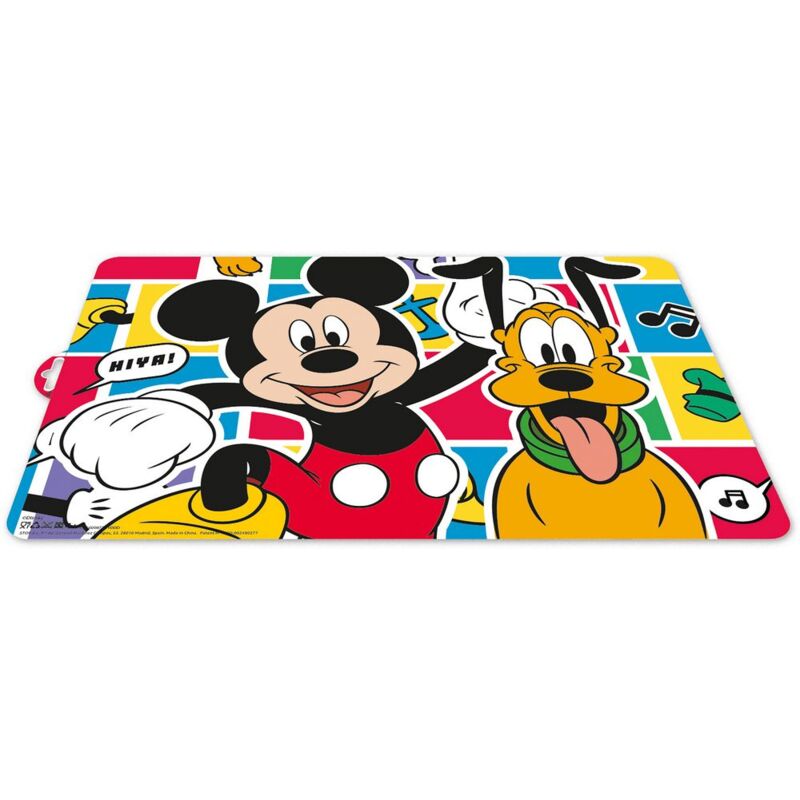 foto del prodotto disney tovaglietta individuale colorata per bambini in plastica mickey mouse topolino pluto
