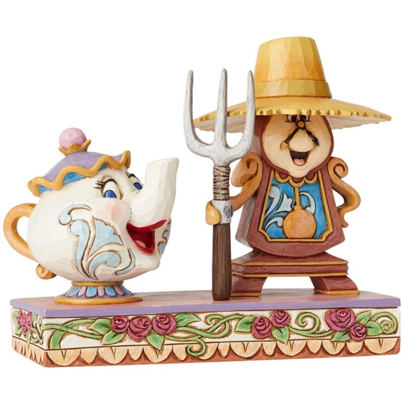 foto del prodotto disney tradition 6002813 figurina tockins mrs. bric, la bella e la bestia