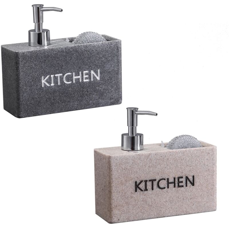 foto del prodotto dispenser da cucina con spugna linea stone in colore assortito maury s