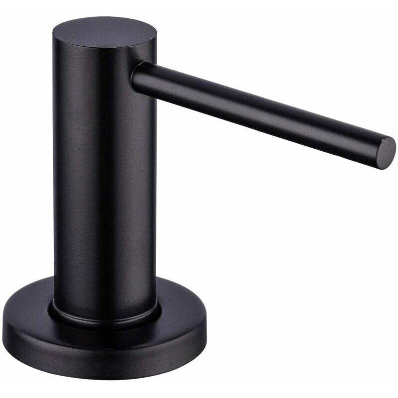 foto del prodotto dispenser di sapone a forbice pompa per sapone nero da 500 ml per lavello della cucina
