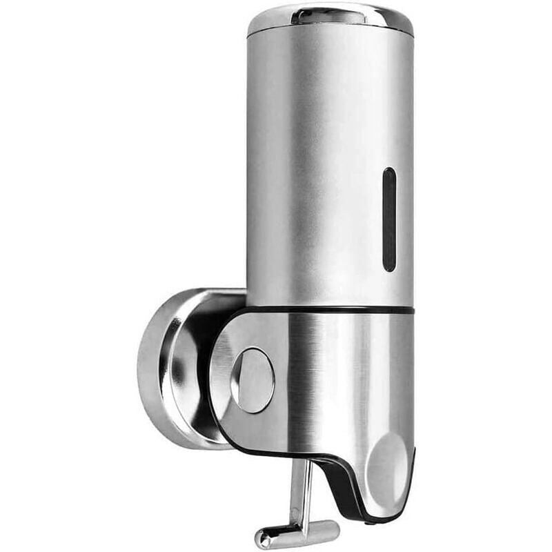 foto del prodotto dispenser di sapone a parete dispenser di sapone manuale per cucina, bagno, shampoo, gel doccia 500 ml 
