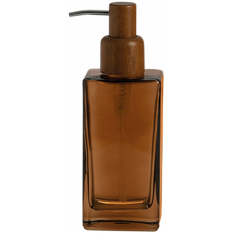 foto del prodotto dispenser di sapone andrea house ba73064 marrone cristallo 400 ml