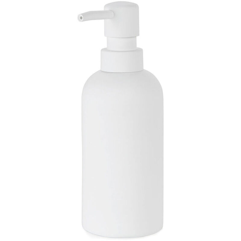 foto del prodotto dispenser di sapone andrea house mat bianco abs 330 ml poliresina 6,5 x 18,5 cm 