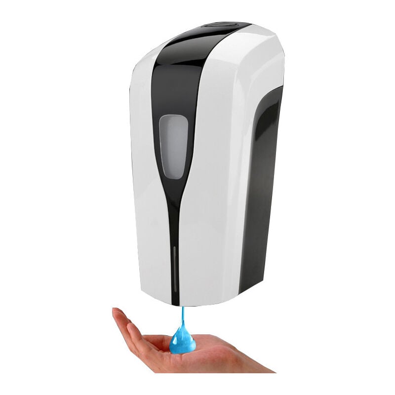 foto del prodotto dispenser di sapone automatico da 1000 ml a parete, dispenser di disinfettante per le mani, dispenser di sapone elettrico senza contatto per bagno,
