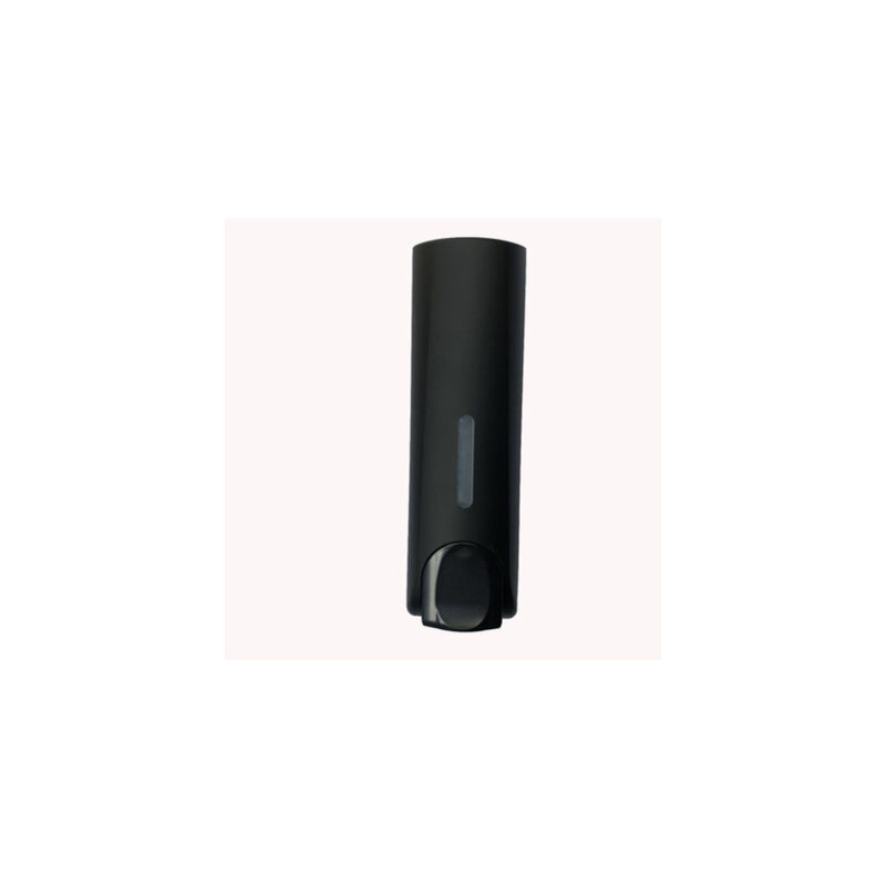 foto del prodotto dispenser di sapone da parete nero opaco per bagnoschiuma, shampoo e balsamo 21,57,56,2 cm sollbry