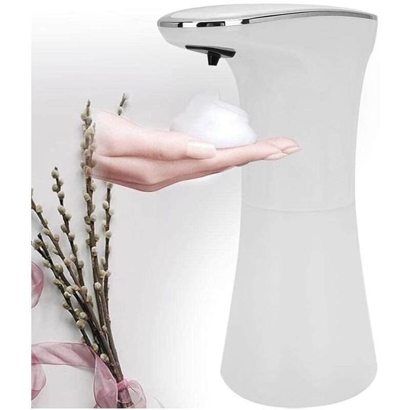foto del prodotto dispenser di sapone, dispenser di sapone automatico portatile da 400 ml dispenser di sapone schiumogeno senza contatto carica usb automatica