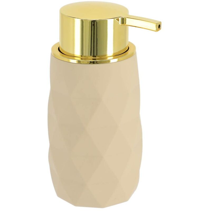 foto del prodotto dispenser di sapone in abs gomma 210ml beige tendance