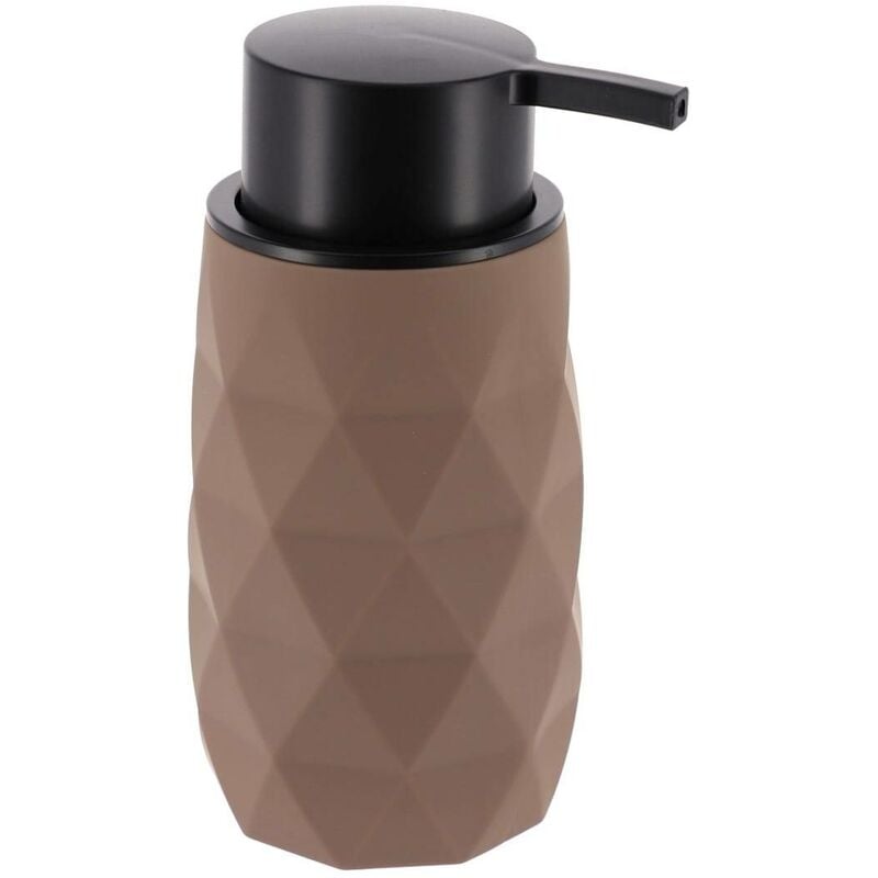 foto del prodotto dispenser di sapone in abs gomma 210ml marrone tendance