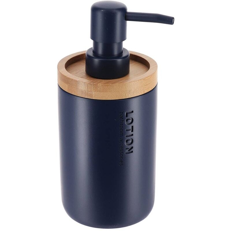 foto del prodotto dispenser di sapone in poliresina 280 ml blu navy tendance