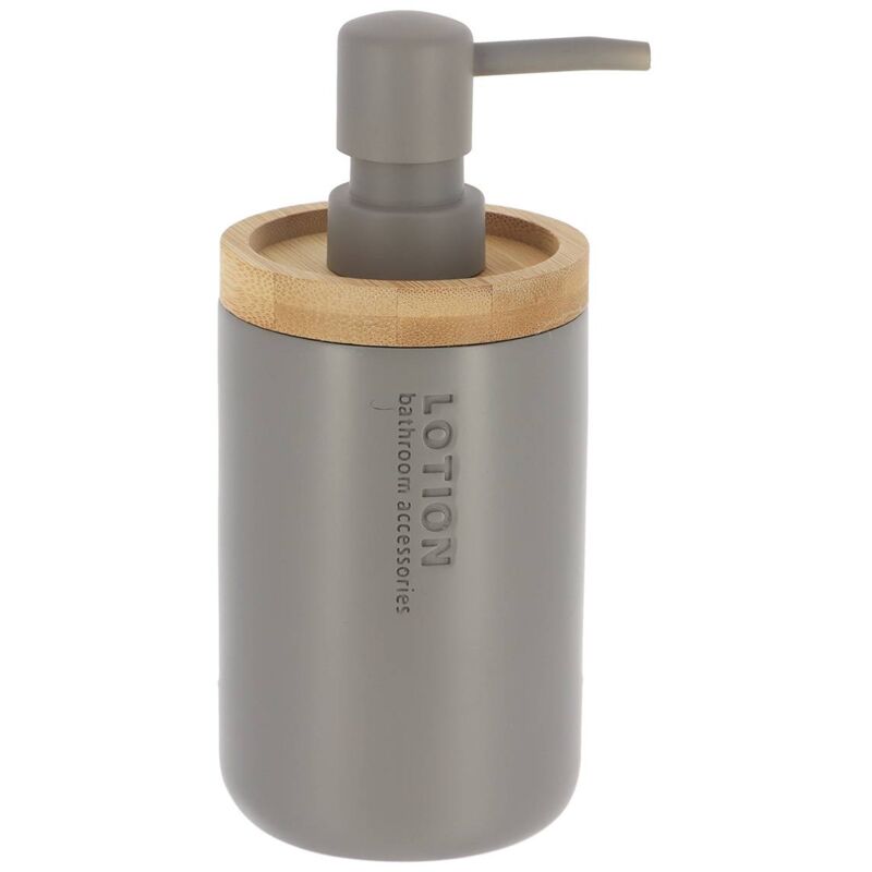 foto del prodotto dispenser di sapone in poliresina 280 ml grigio bamb tendance